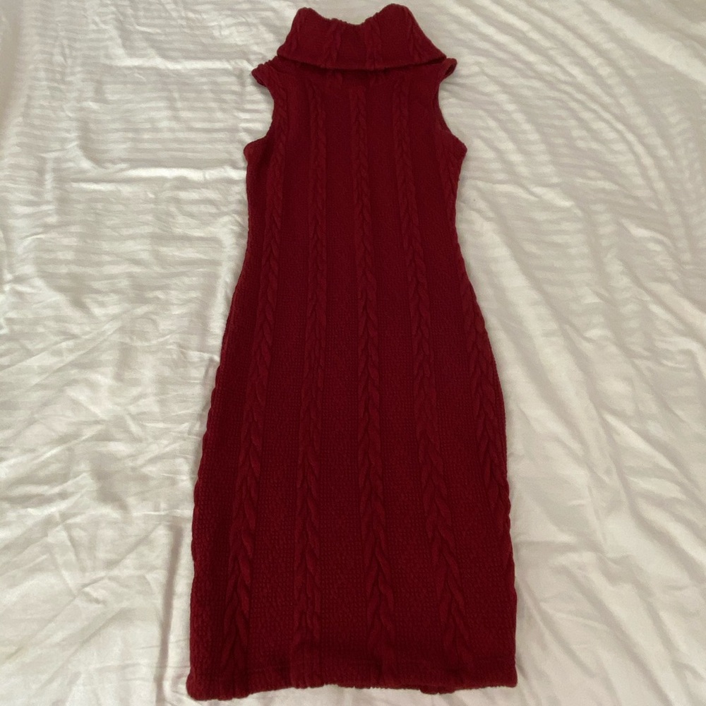 Red Turtle Neck Sweater Dress ♥️